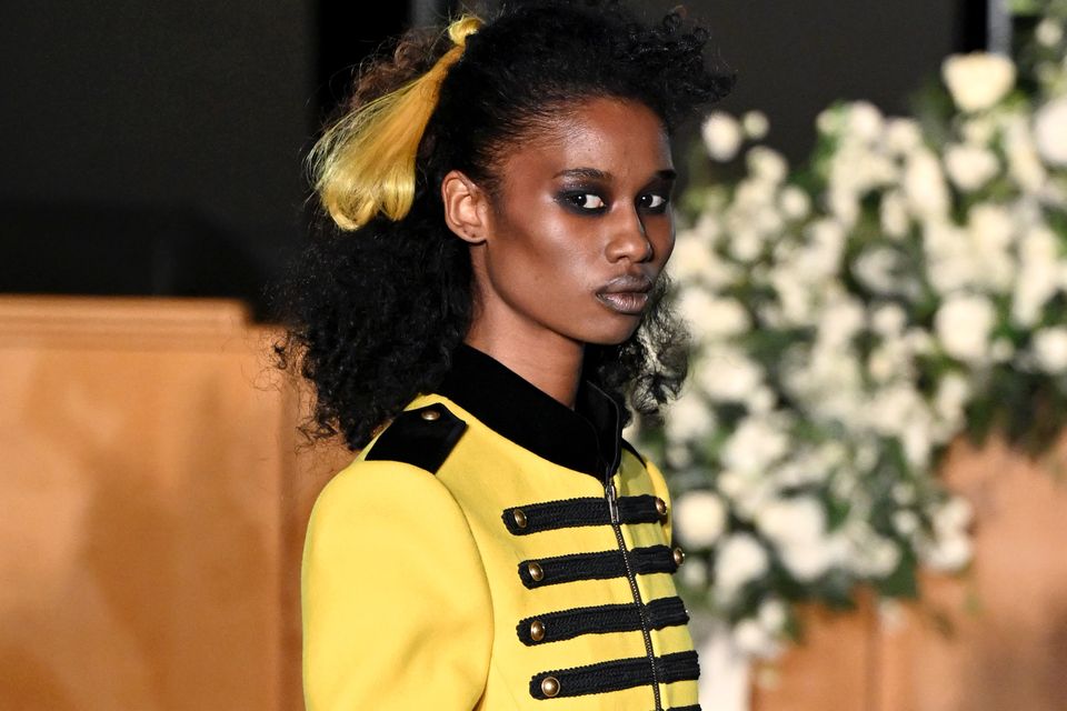 Military jackets are well and truly back in style. Photo: Kate Green/Getty