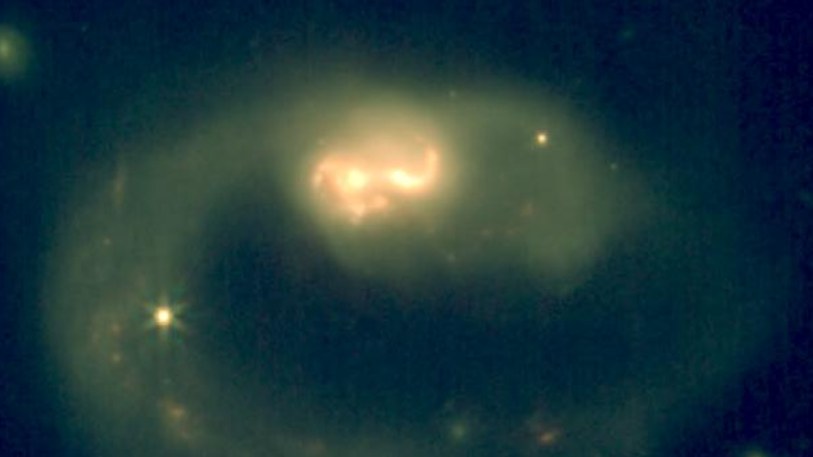 JWST NIRCam false colour image of IRAS07251-0248