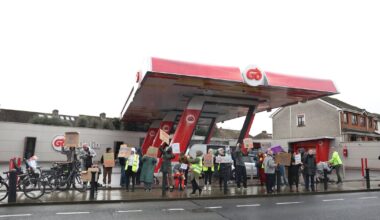 Locals protest against company’s opposition to Dublin public-transport scheme – The Irish Times