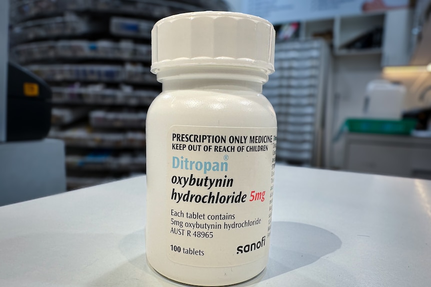 A bottle of Oxybutynin
