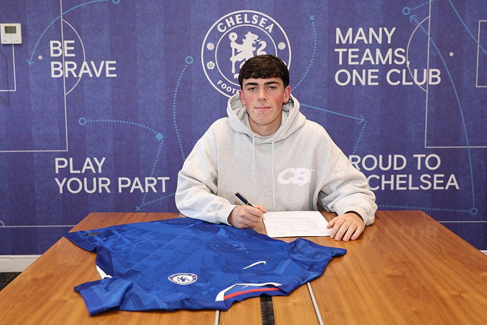 Chris Atherton signed his first professional deal with Chelsea