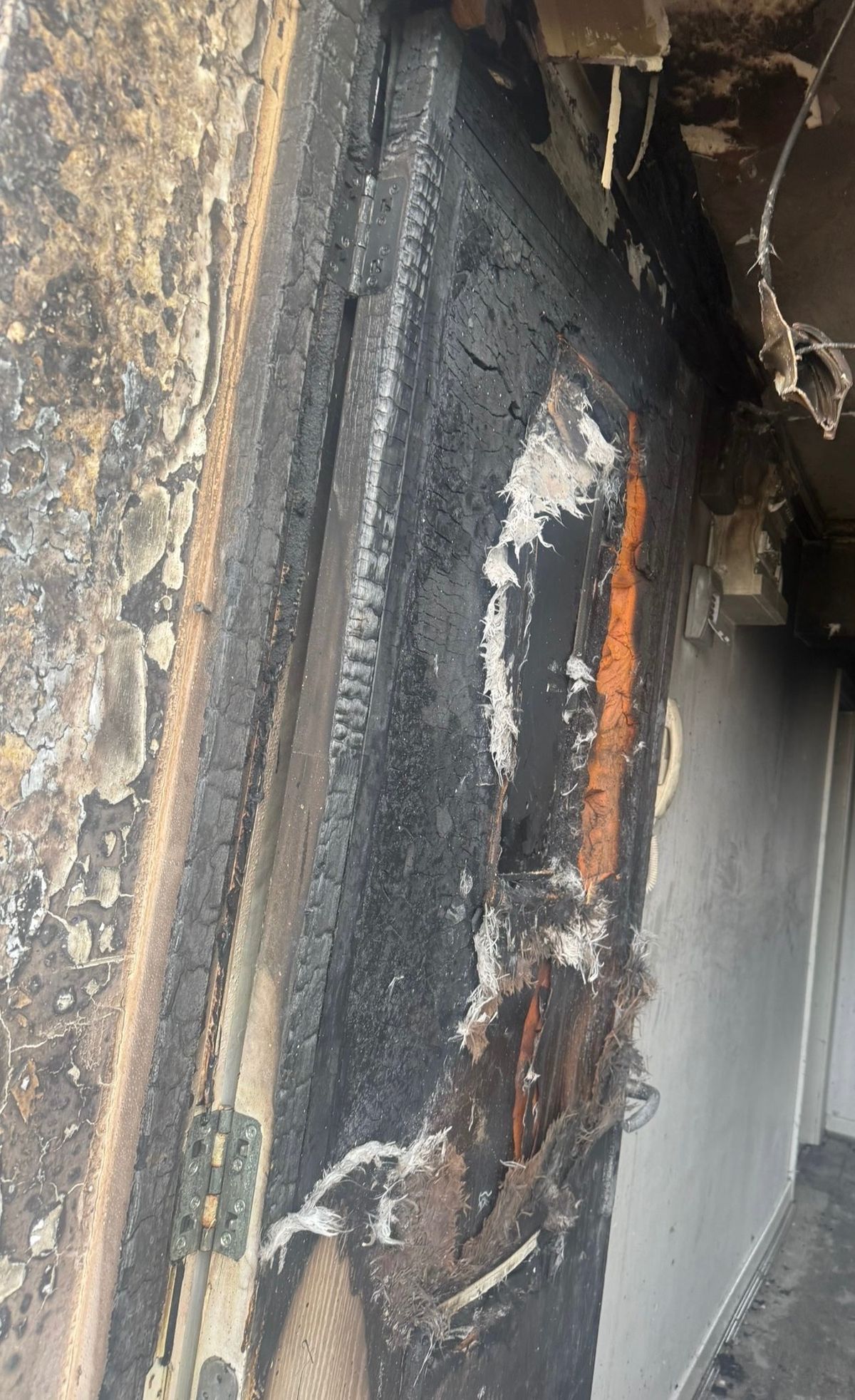 Their home was destroyed in the fire 