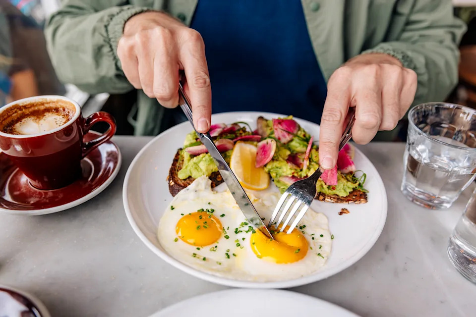 While a high-protein breakfast won't necessarily 'lower' your cortisol levels, which naturally peak in the morning, it can have other benefits.