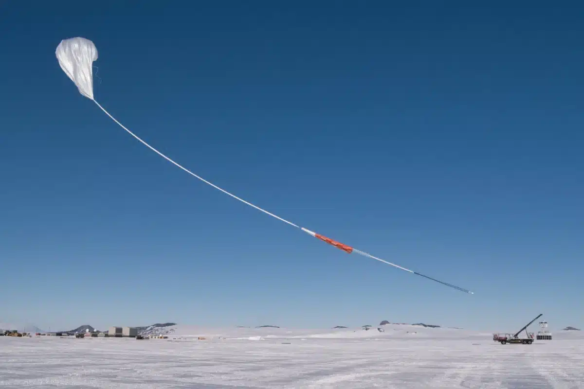 A Balloon Launched From Antarctica On December 20, Carrying Nasa's Pueo Mission To Detect Radio Signals From High Energy Neutrinos.