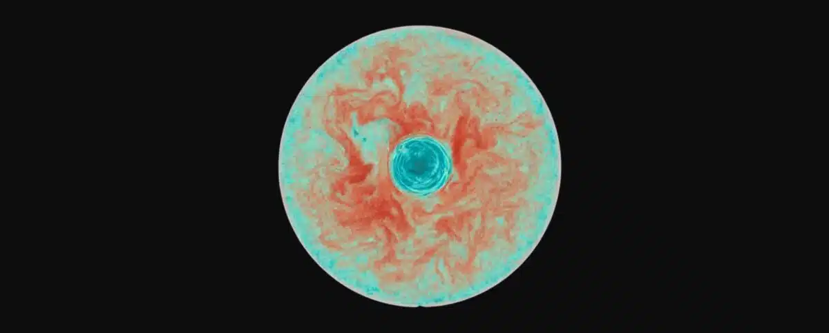 A Cross Section View Of A Red Giant Star’s Interior, Simulated For Scientific Study.