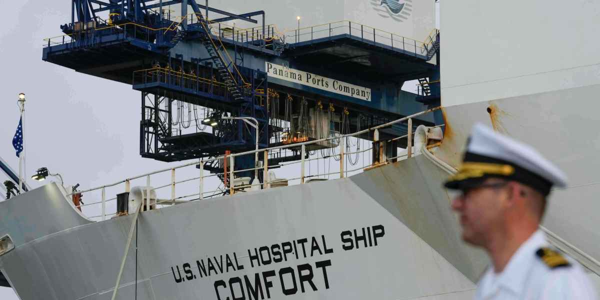 Trump says he sent a hospital ship to Greenland, so why is it docked in Alabama?