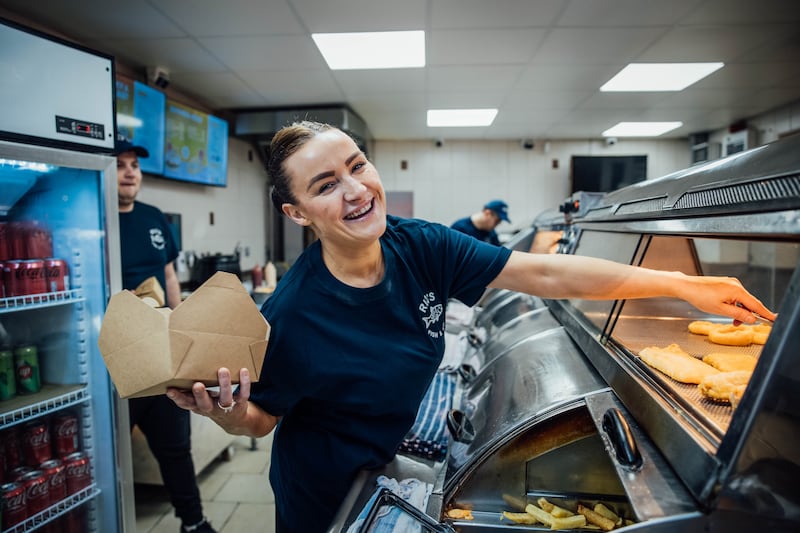 Louise Duffy at work in Rio's. Photograph: Brian Arthur