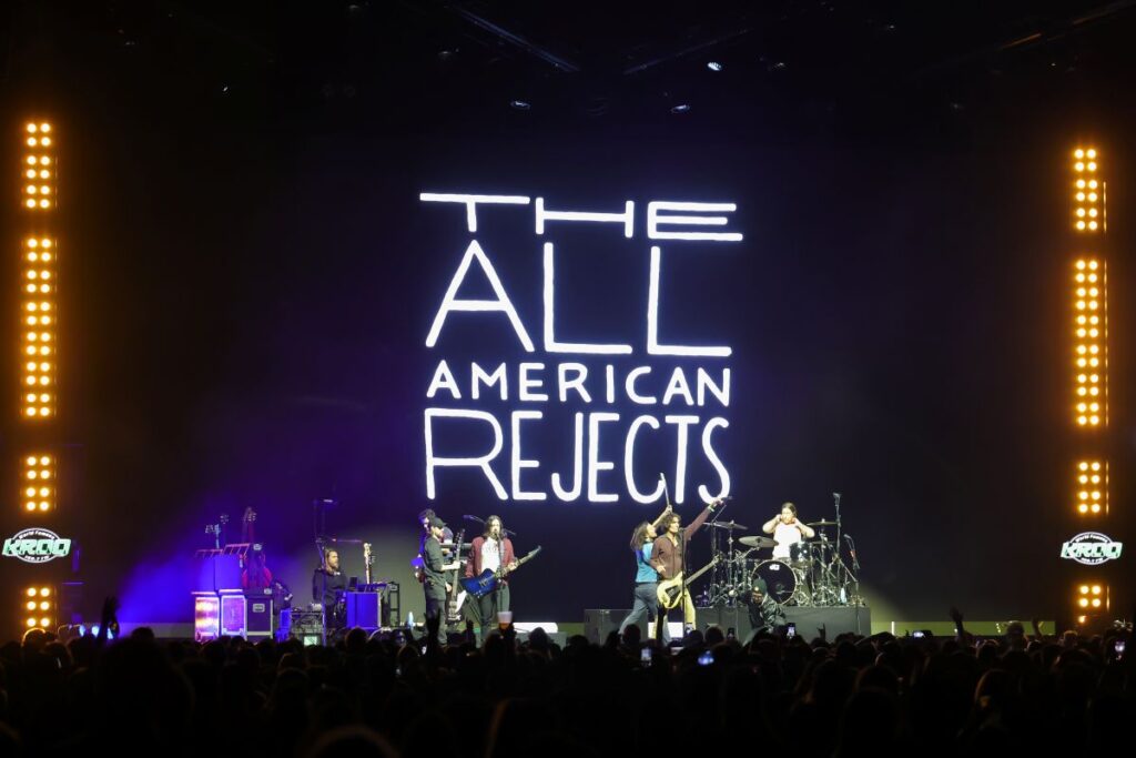 The All-American Rejects playing a show in California