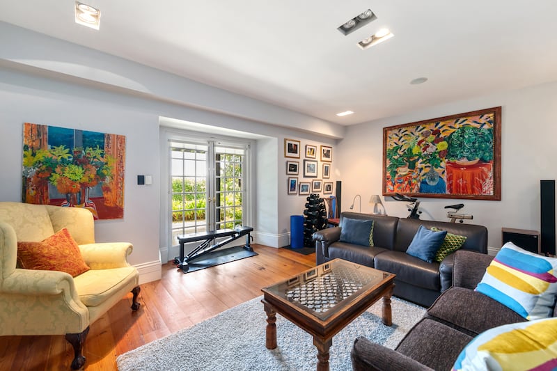 Garden-level family room