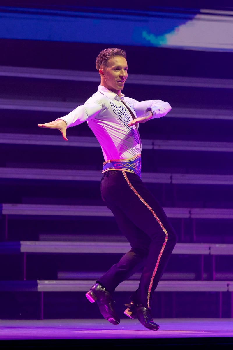 Principal dancer Macaulay Selwood in action on Thursday night. 