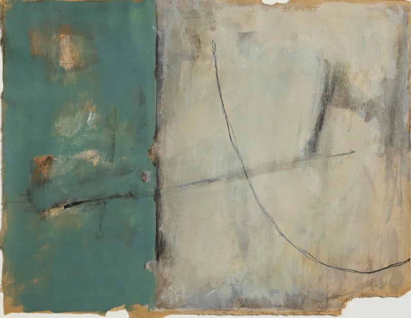 Untitled work (€1,500-€2,000) by Guggi, at Morgan O'Driscoll's Irish art auction