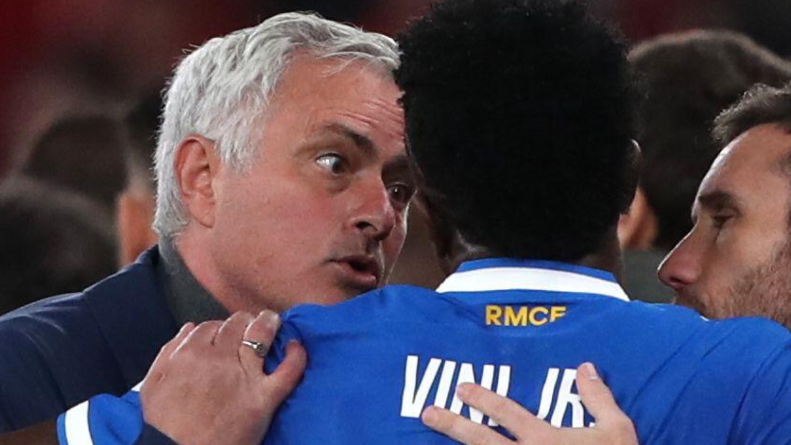 Jose Mourinho 'tried to comfort' Vinicius Junior by blaming him as The Sun embarrass themselves