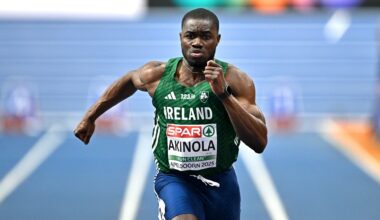 AKINOLA SMASHES IRISH 60M RECORD IN BELGRADE