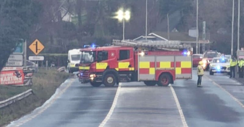 Breaking: Emergency services at scene of Burt crash