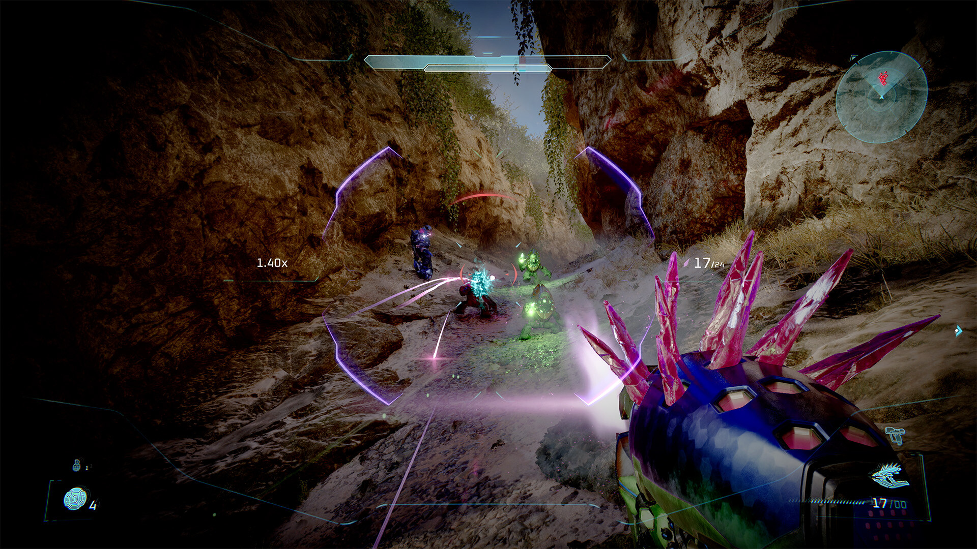 Screenshot from Halo: Campaign Evolved, the remake of Halo: Combat Evolved.