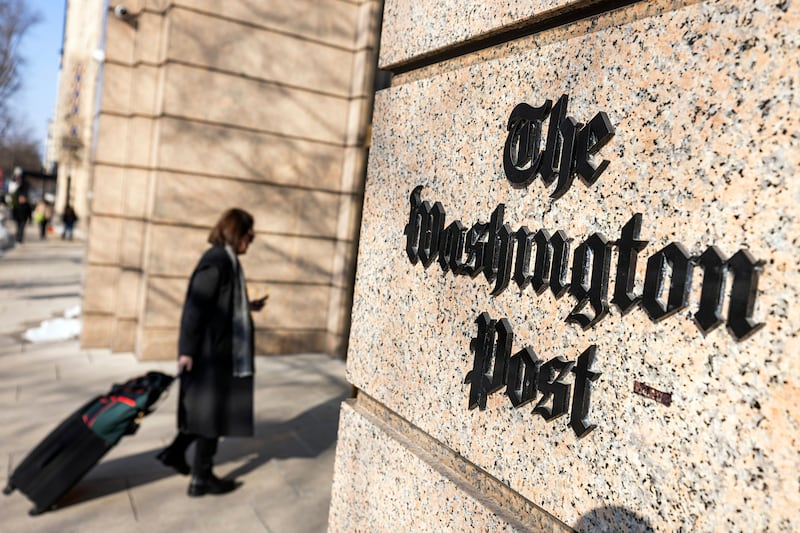 Washington Post headquarters in Washington, DC. Photograph: Jim Lo Scalzo/EPA