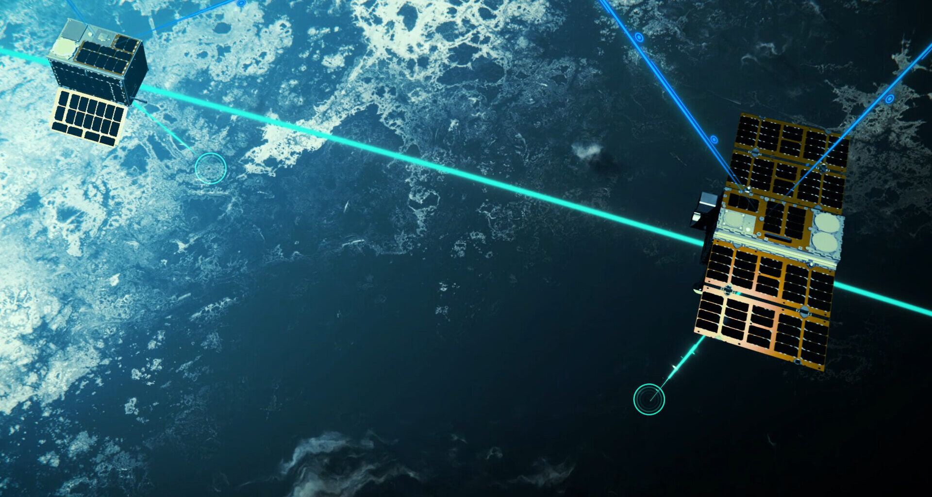 Celeste in-orbit demonstration satellites orbiting