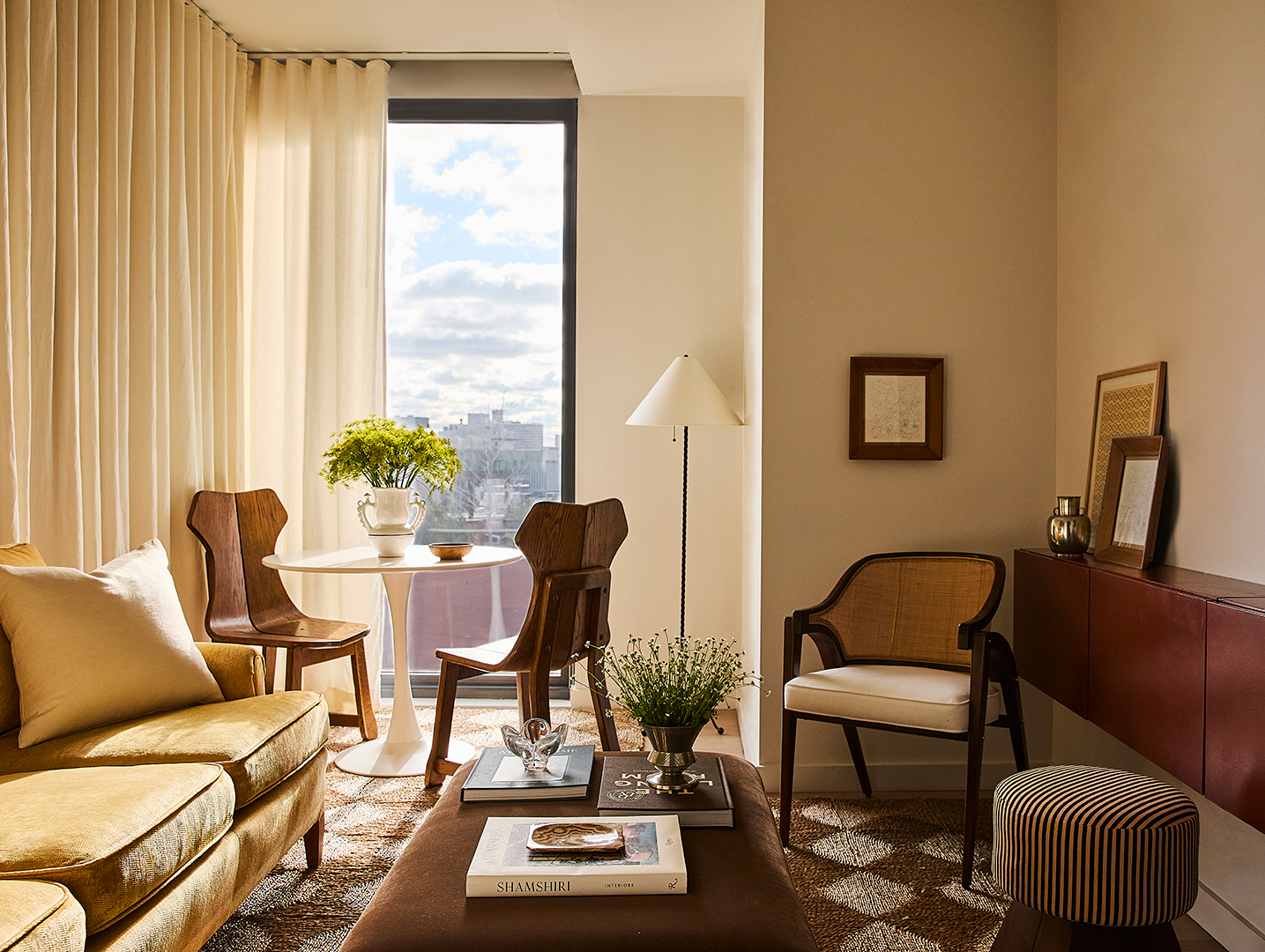 studio apartment living room