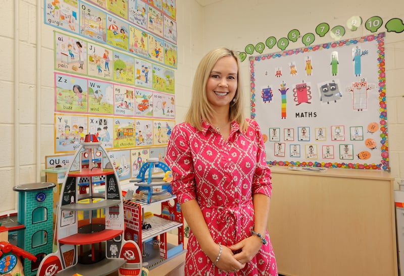 'It’s not like a rite of passage any more that when you get up to fifth or sixth class you must have a phone,' says Rachel Harper, principal of St Patrick's National School. Photograph: Alan Betson