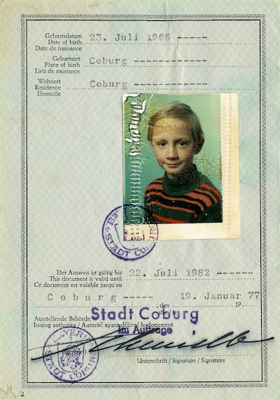 The passport Michael Denninger travelled to Ireland on in 1981