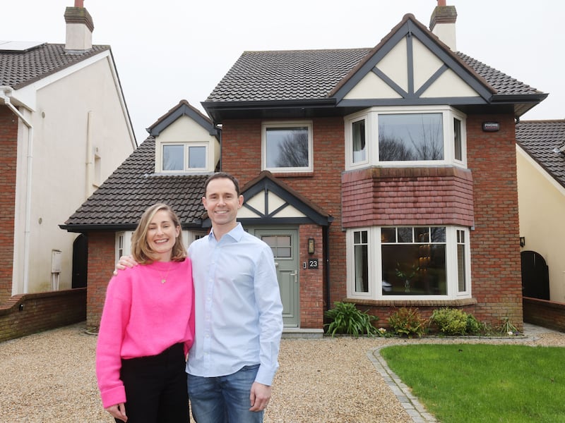 Emma and Bryan McCarthy at their home in Foxrock. Photograph: Alan Betson