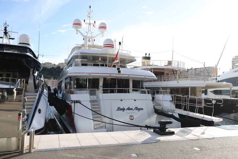 Michael Smurfit's home in Monte Carlo, his yacht the Lady Ann Magee. Photograph: Bryan O’Brien