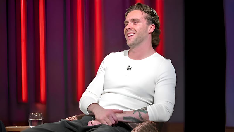 Do you recognise this man? A clean-shaven Mack Hansen on The Tommy Tiernan Show