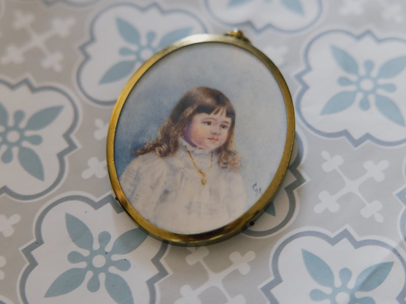 Details of family photos with Dorothy May Petronell Grubb, the subject of the display located in the Tipperary Museum of Hidden History, Clonmel, Co Tipperary. Photograph: Dan Dennison