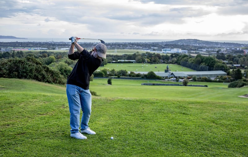 A man playing at Stepaside golf course. Photograph: Jamestown Par 3 Golf Course