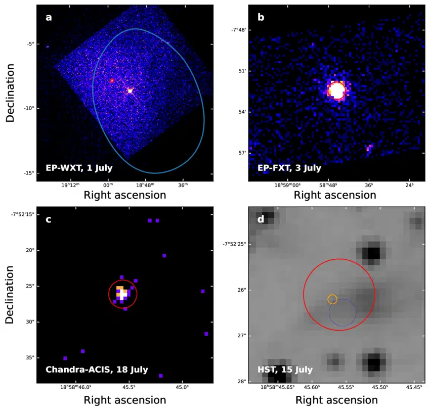 Field Of Ep250702a As Observed In Ep, Chandra, And Hst Imaging