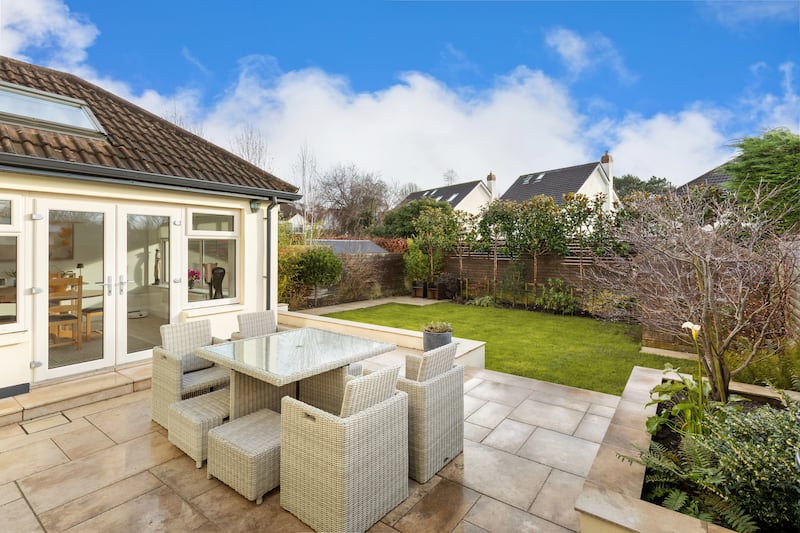 South-facing back garden