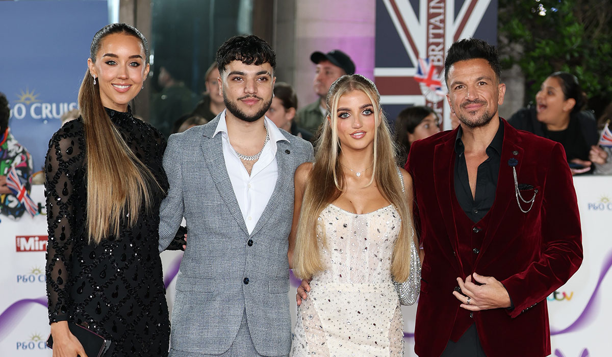 Emily Andre, Junior Andre, Princess Andre and Peter Andre attend the Pride Of Britain Awards 2025. Pic: Mike Marsland/WireImage
