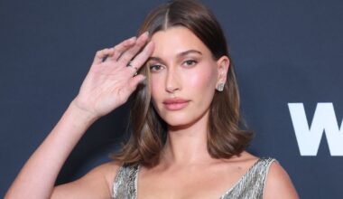 Hailey Bieber Rocks Massive Mugler Fur Coat as Micro Minidress for Vogue