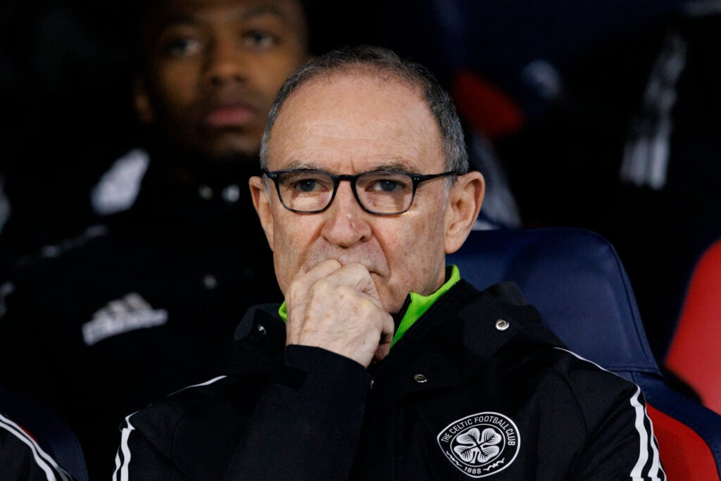 Celtic FC Head Coach Martin O'Neill looks on prior to the UEFA Europa League 2025/26 League Phase MD7 match between Bologna FC 1909 and Celtic FC