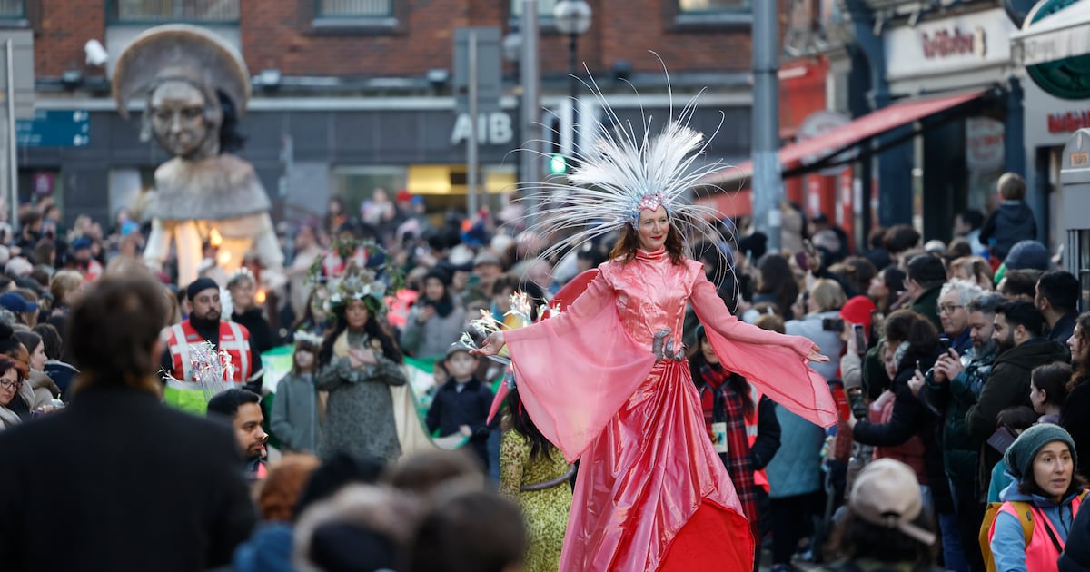 Rain clouds part for St Brigid as fifth annual parade winds its way through Dublin – The Irish Times