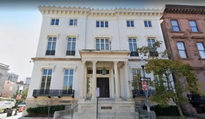 The Walters Art Museum's restored mansion and exhibit space known as Hackerman House reopened to the public in 2022. Image via Google Streetview.