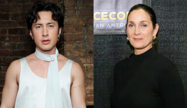 Hudson Williams and Carrie Ann Moss