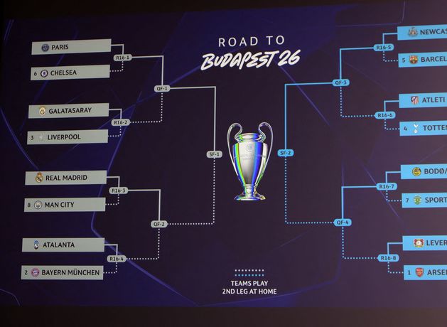 Manchester City to face Real Madrid in last 16 of Champions League