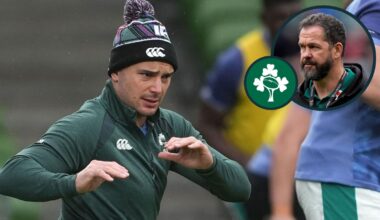 Andy Farrell sweating over James Lowe fitness