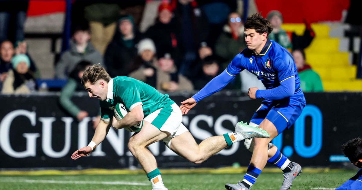 Ireland Under-20s get first win of Six Nations campaign after cracking clash with Italy – The Irish Times
