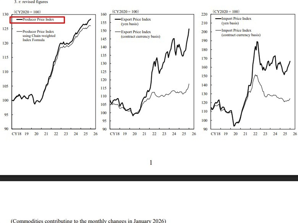 Japan January wholesale inflation slows to 2.3% as import prices rise