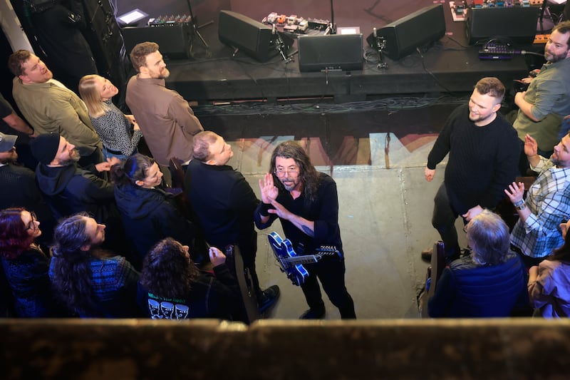 Grohl among the crowd. Photograph Nick Bradshaw