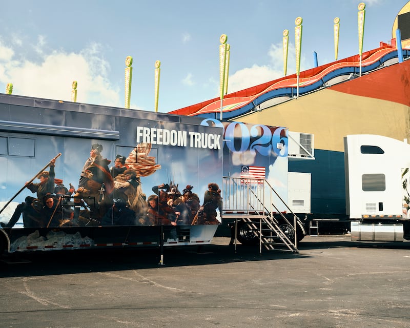 The Freedom Truck in Tampa, Florida. Photograph: Zack Wittman/The New York Times
                      