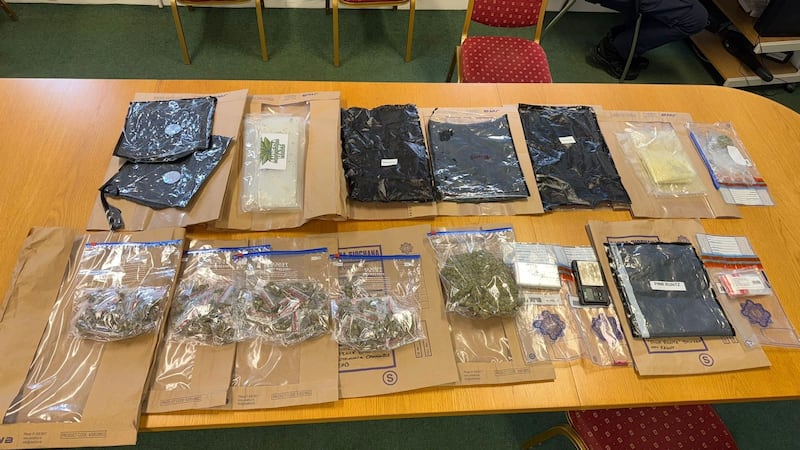 Gardaí seized cash and quantities of several types of drug during Friday's operation in Finglas, Cabra and Blanchardstown. Photograph: An Garda Síochána