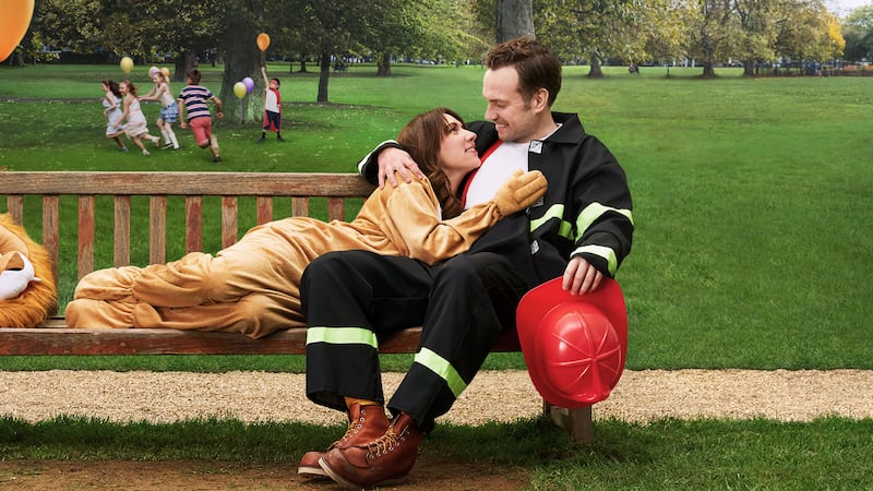Trying: Esther Smith and Rafe Spall. Photograph: BBC