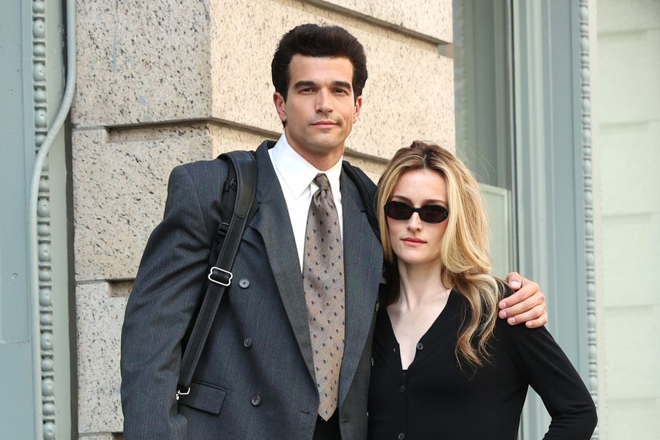 Actors Paul Kelly and Sarah Pidgeon who star as John F Kennedy Jr and Carolyn Bessette in Love Story. Photo: Jose Perez/Bauer-Griffin/GC Images