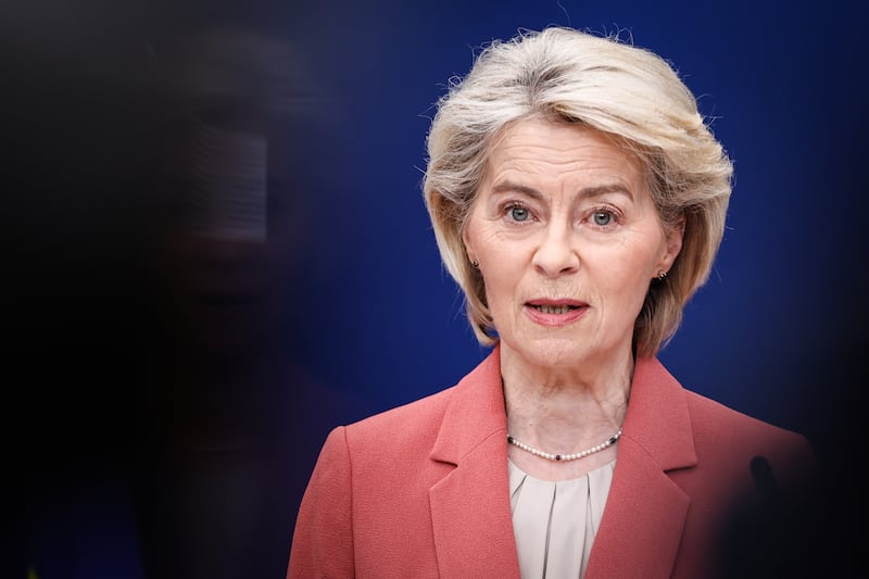 European Commission president Ursula von der Leyen says all parties should fully respect international law. Photograph: Simon Wohlfahrt/AFP via Getty Images