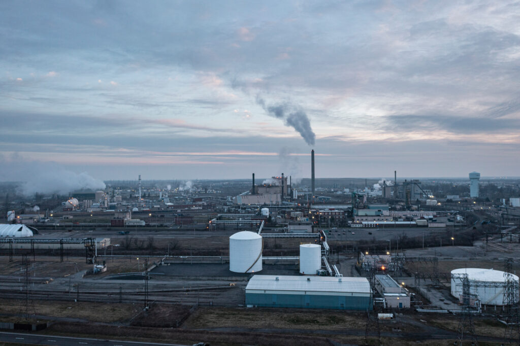 Industry along Buffalo Avenue in Niagara Falls, N.Y. Credit: Matt Hofmann