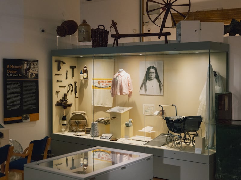 A display cabinet with items belonging to Dorothy May Petronell Grubb located in the Tipperary Museum of Hidden History, Clonmel, Co.Tipperary. Photo by Dan Dennison / The Irish Times