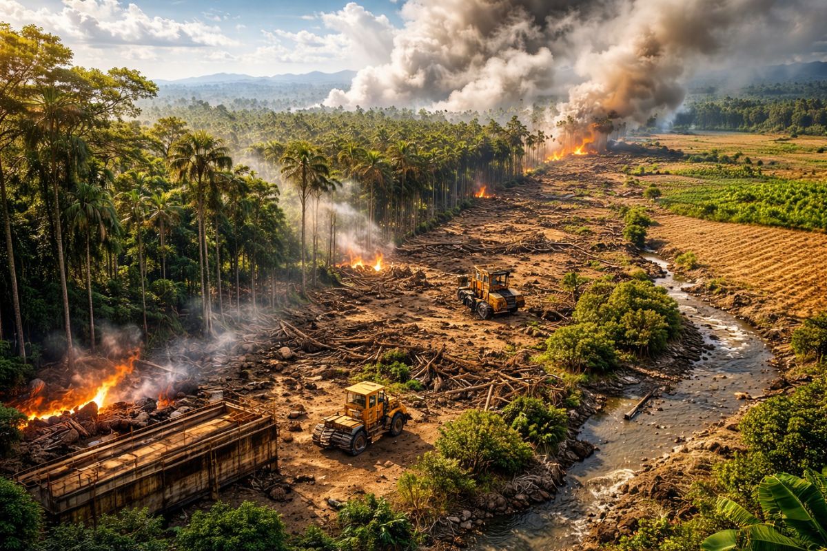 New study shows that deforesting more than 40% of the Amazon increases the temperature by up to 4°C, reduces rainfall by 25%, dries out the forest and threatens agriculture, water and the economy (1)